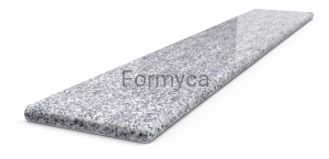 Bianco Crystal HALF-ROUNDED 3cm Granite window sill
