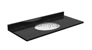 Granite bathroom worktop Black Pearl 2cm