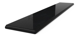 Absolute Black brushed ARTE 3cm Granite window sill